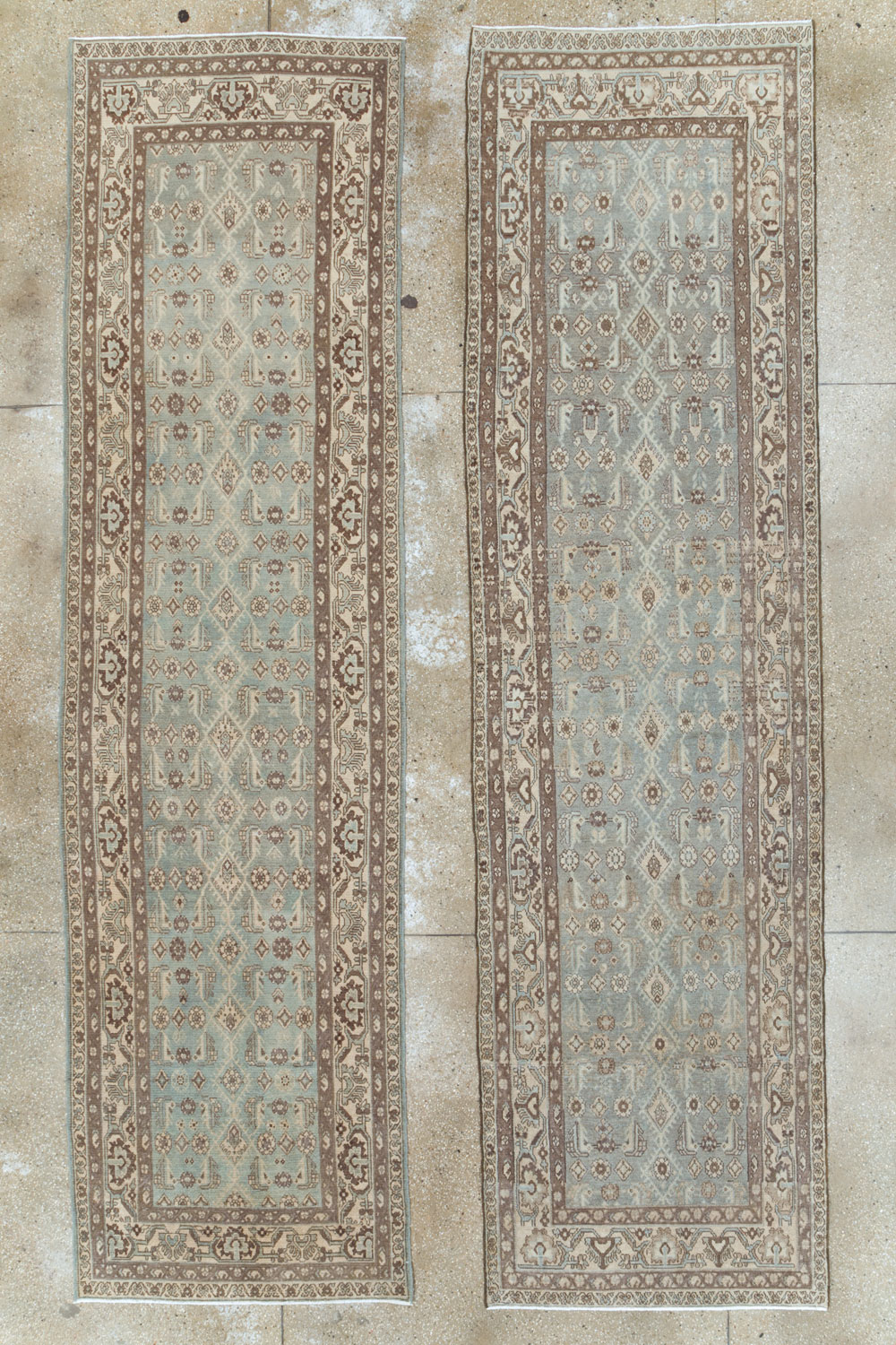 Vintage Persian Malayer Runner (Pair: 2 of 2), No.24713 - Staging