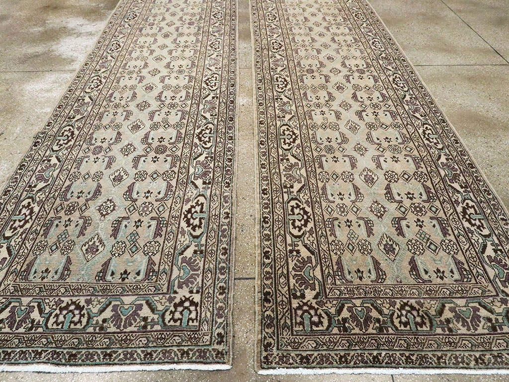 Vintage Persian Malayer Runner (Pair: 2 of 2), No.24719 - Staging