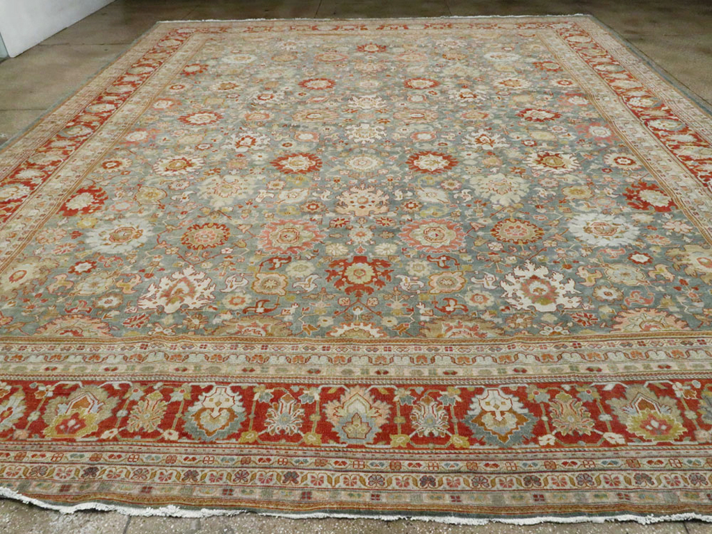 Antique Persian Mahal Carpet, No.24722 - Staging