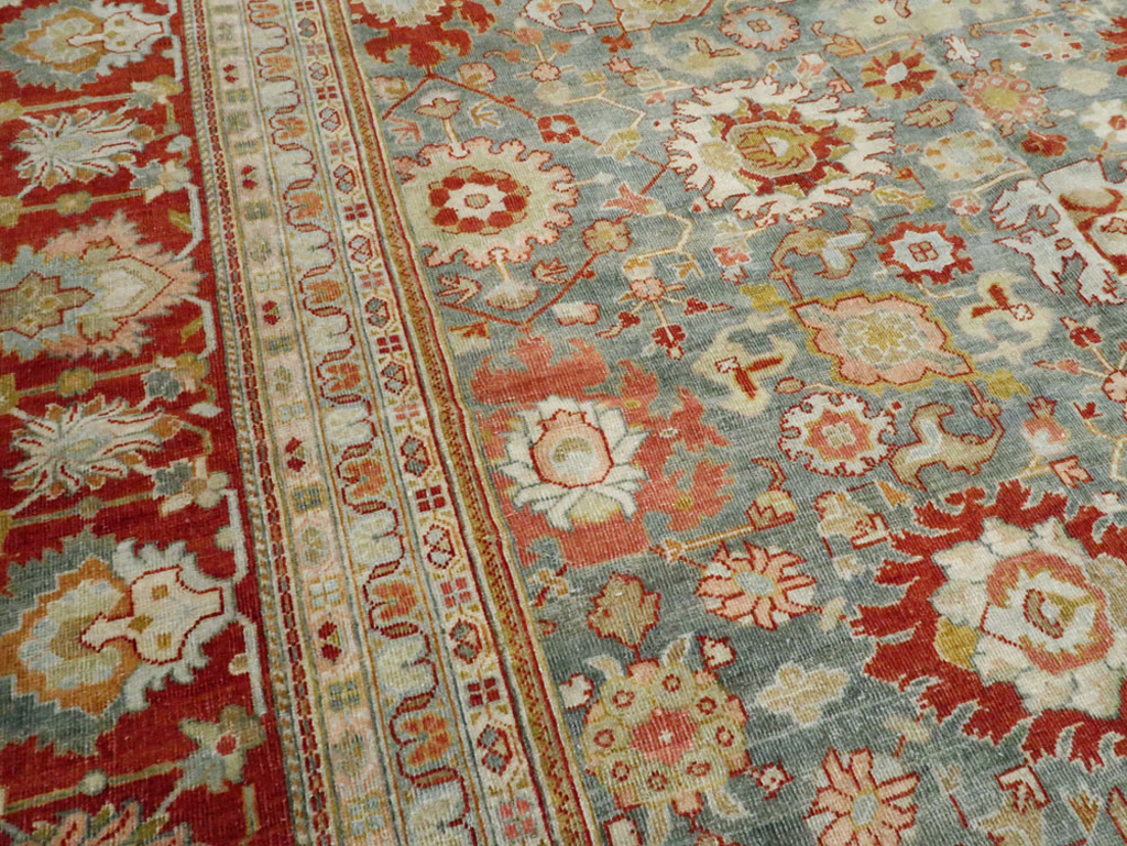 Antique Persian Mahal Carpet, No.24722 - Staging