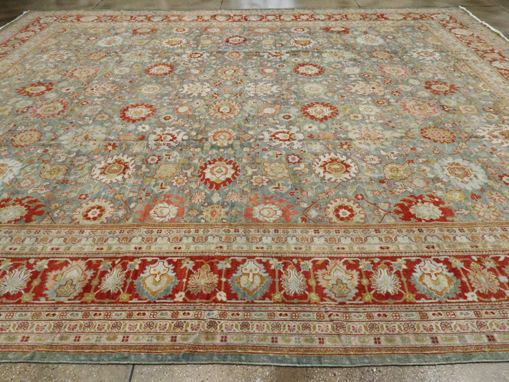 Antique Persian Mahal Carpet, No.24722 - Staging