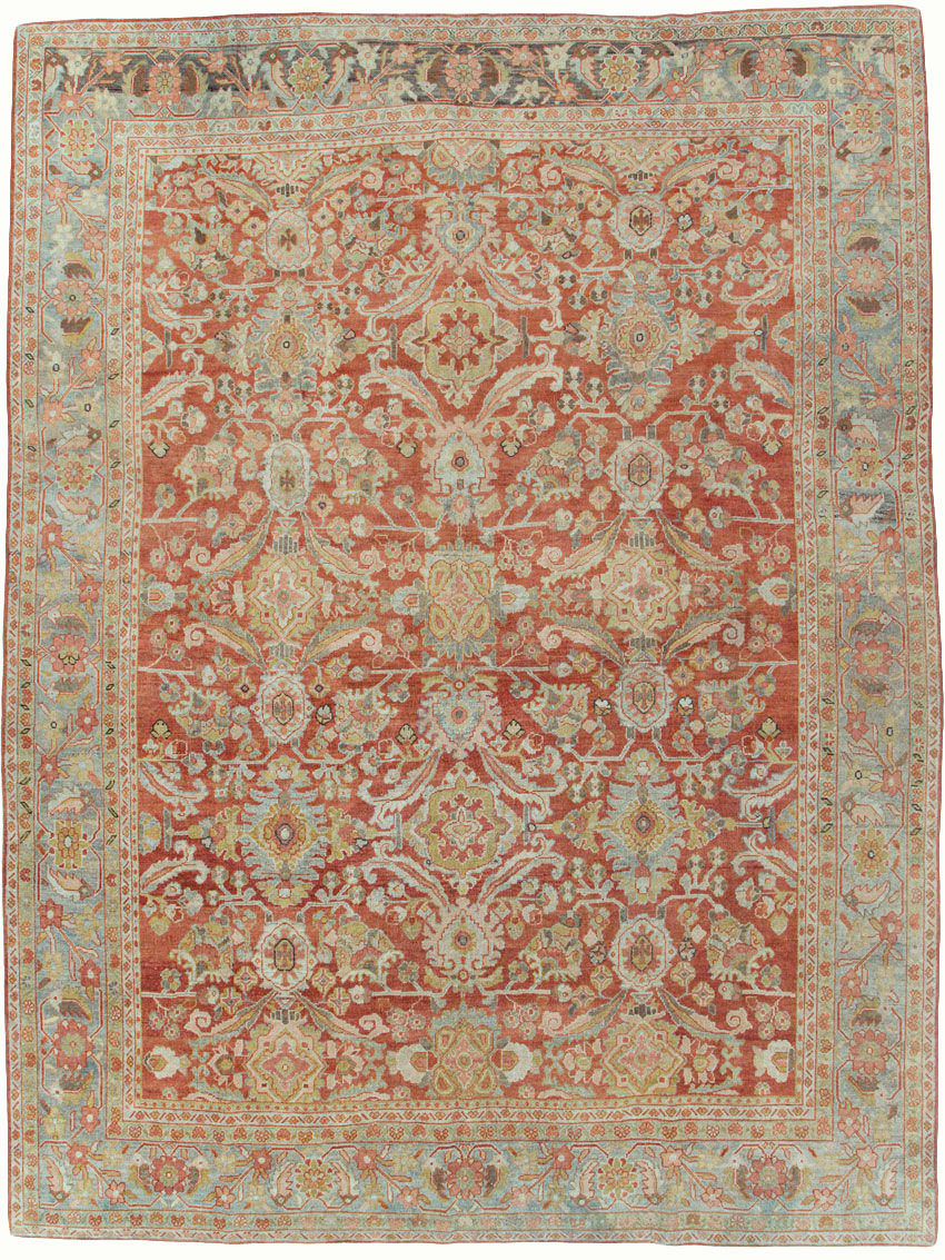 Antique Persian Mahal Carpet, No.24726 - Staging