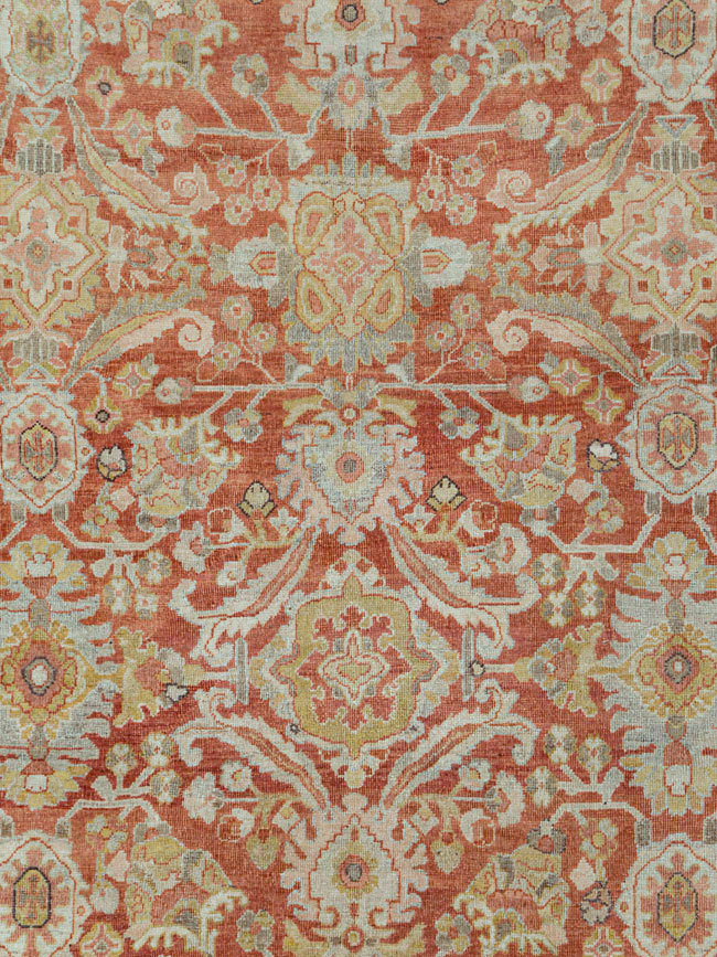 Antique Persian Mahal Carpet, No.24726 - Staging