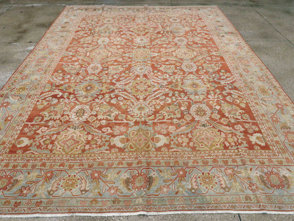 Antique Persian Mahal Carpet, No.24726 - Staging