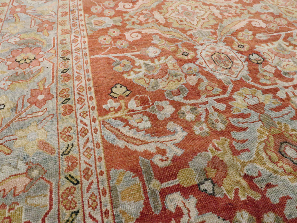 Antique Persian Mahal Carpet, No.24726 - Staging