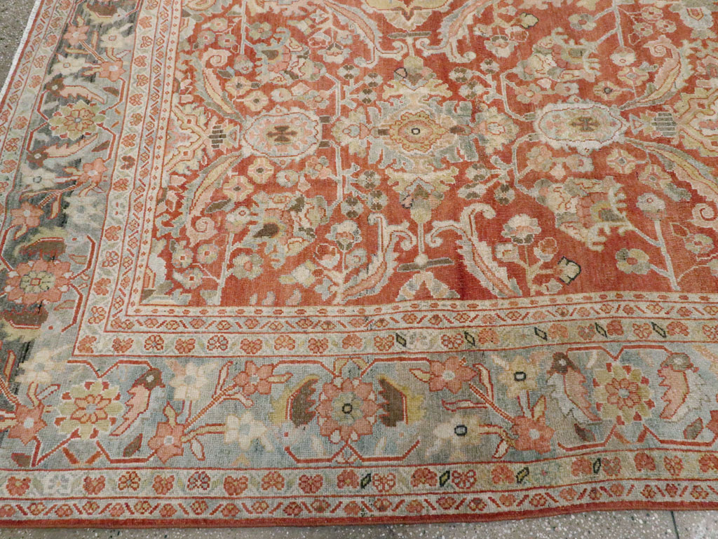 Antique Persian Mahal Carpet, No.24726 - Staging