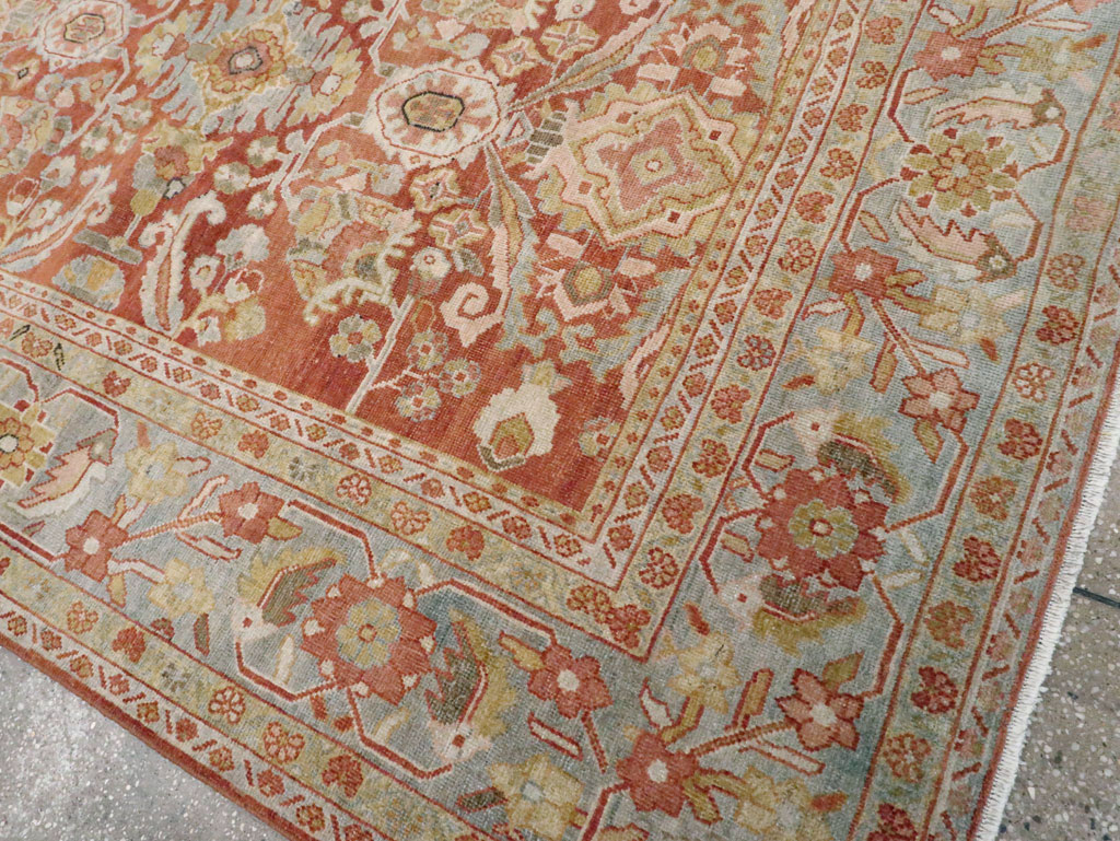 Antique Persian Mahal Carpet, No.24726 - Staging