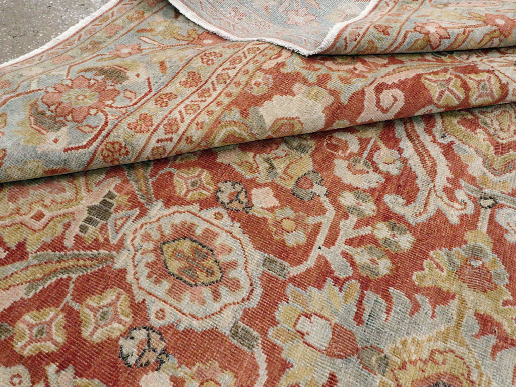 Antique Persian Mahal Carpet, No.24726 - Staging