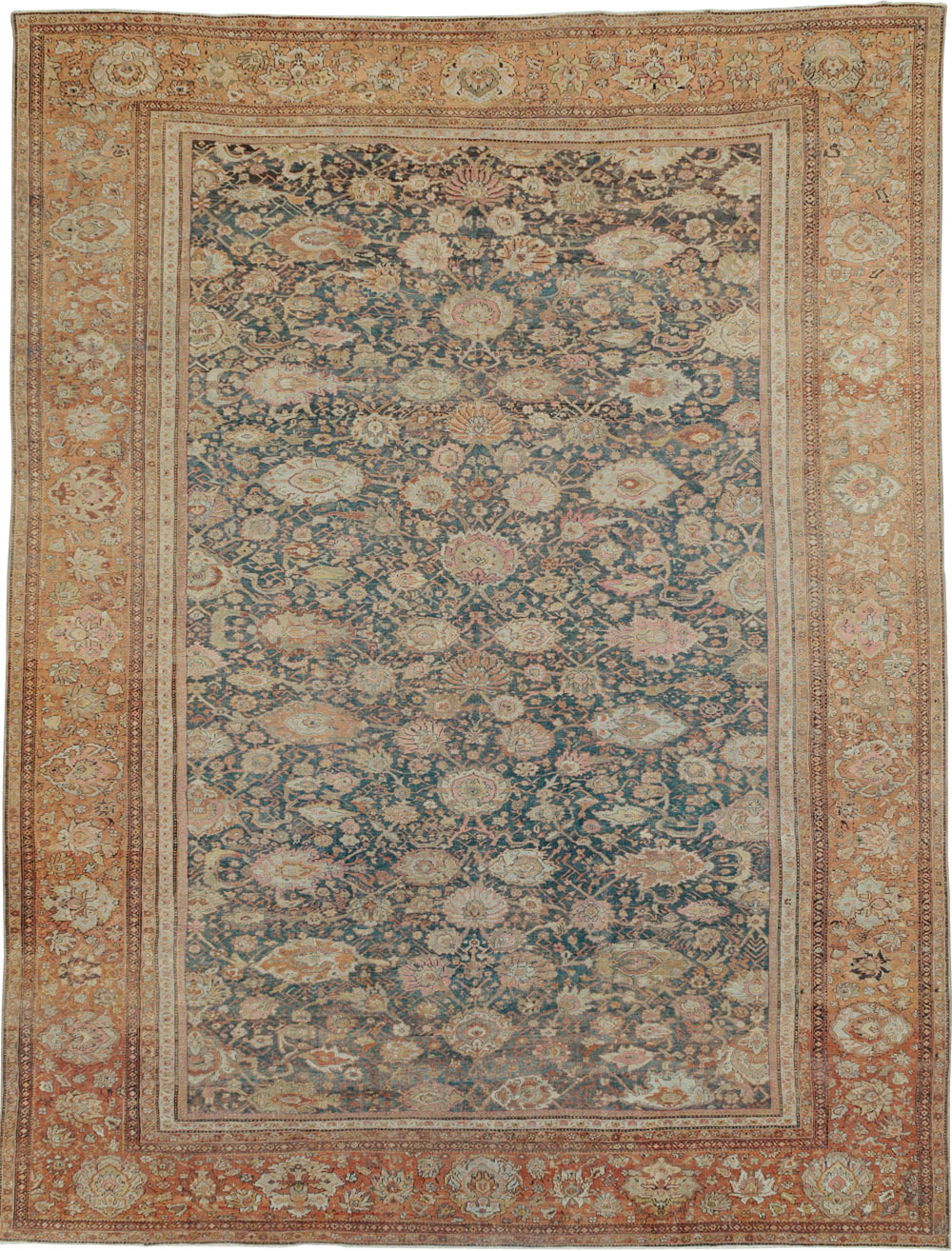 Antique Persian Sultanabad Carpet, No.24727 - Staging