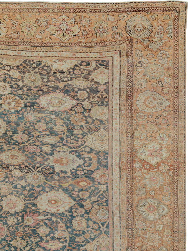 Antique Persian Sultanabad Carpet, No.24727 - Staging