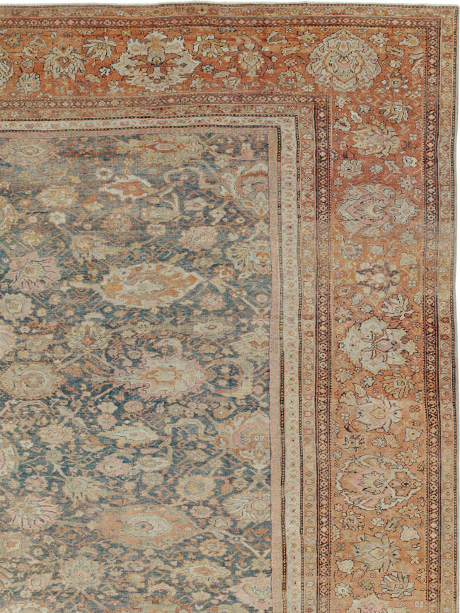 Antique Persian Sultanabad Carpet, No.24727 - Staging