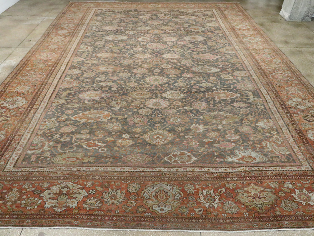 Antique Persian Sultanabad Carpet, No.24727 - Staging