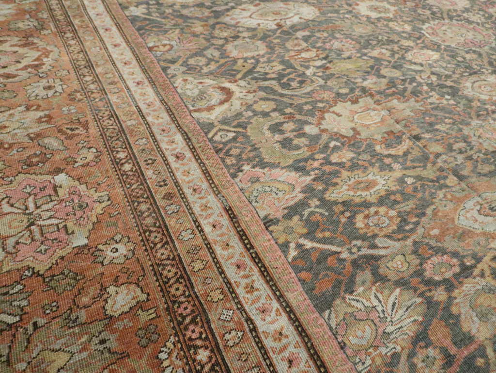 Antique Persian Sultanabad Carpet, No.24727 - Staging
