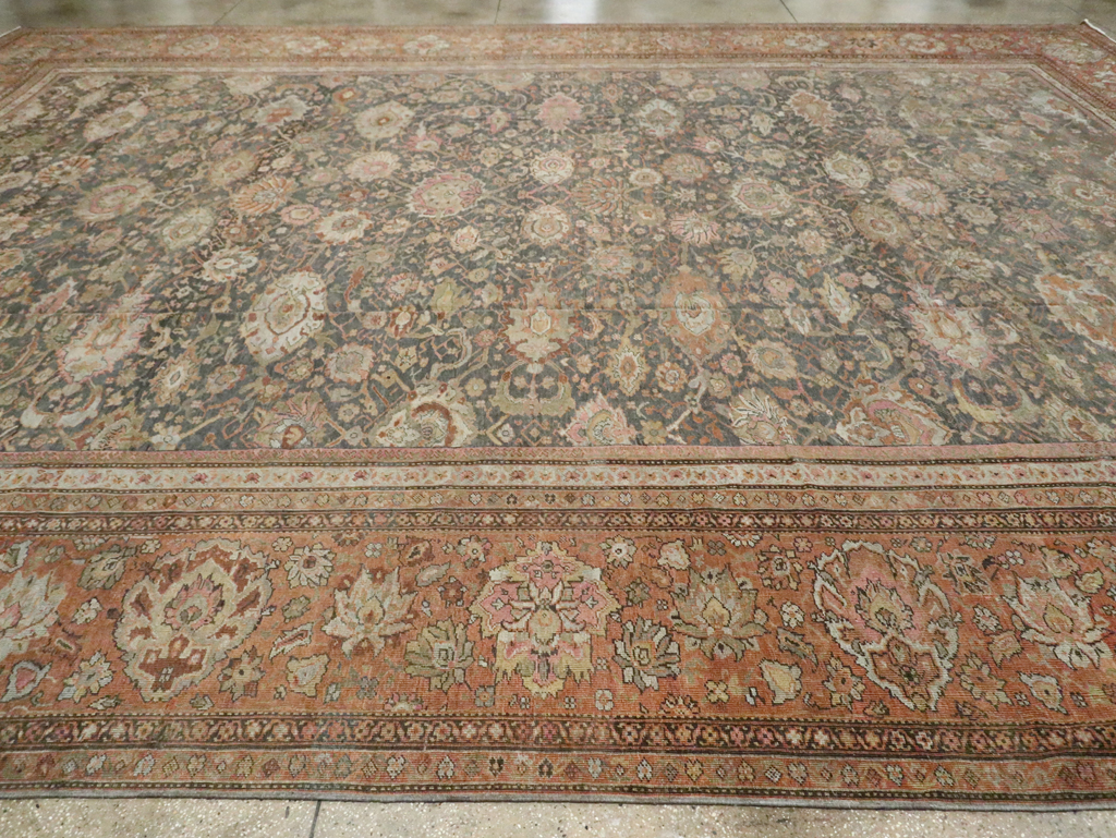 Antique Persian Sultanabad Carpet, No.24727 - Staging