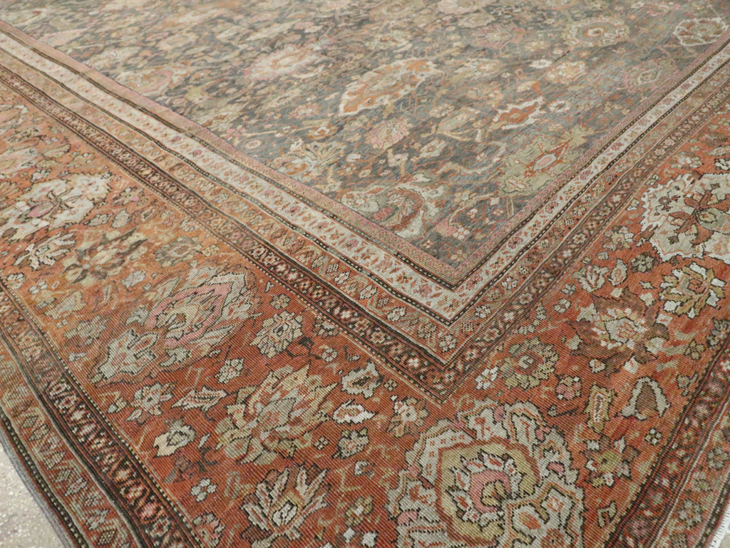 Antique Persian Sultanabad Carpet, No.24727 - Staging
