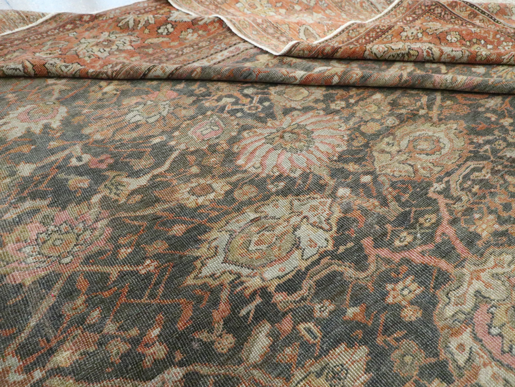 Antique Persian Sultanabad Carpet, No.24727 - Staging