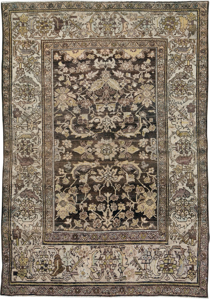 Vintage Persian Malayer Rug, No.24728 - Staging