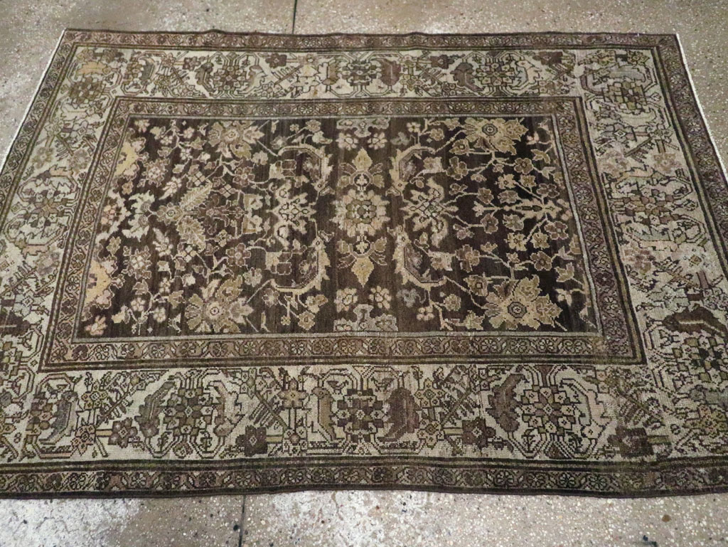 Vintage Persian Malayer Rug, No.24728 - Staging