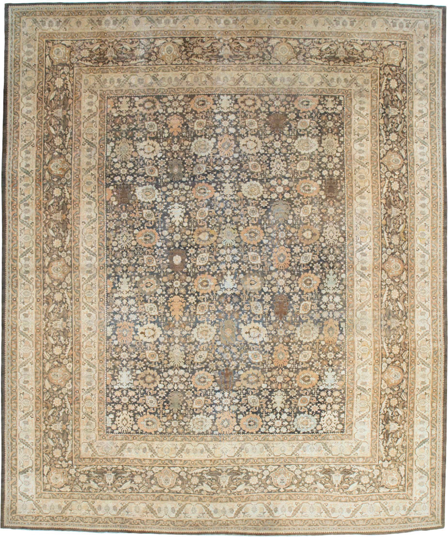 Antique Persian Tabriz Carpet, No.24729 - Staging