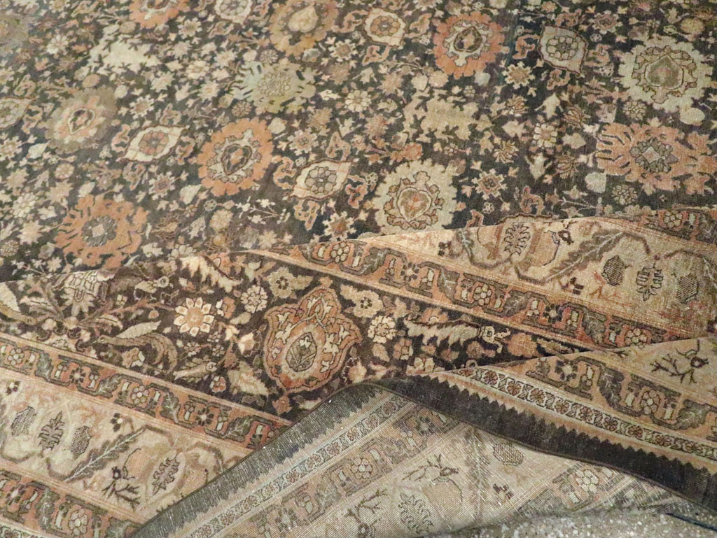 Antique Persian Tabriz Carpet, No.24729 - Staging