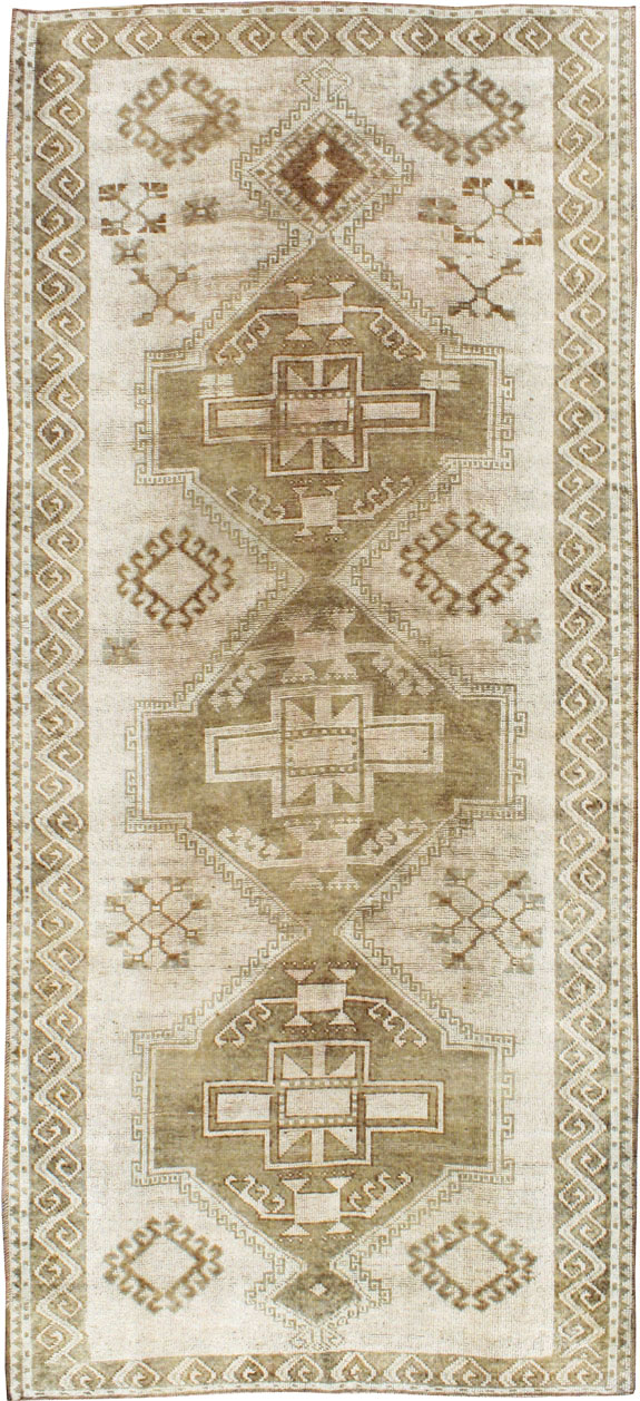 Vintage Turkish Anatolian Gallery Carpet, No.24737 - Staging