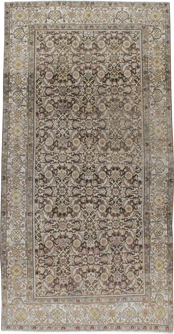 Antique Persian Malayer Gallery Carpet, No.24739 - Staging