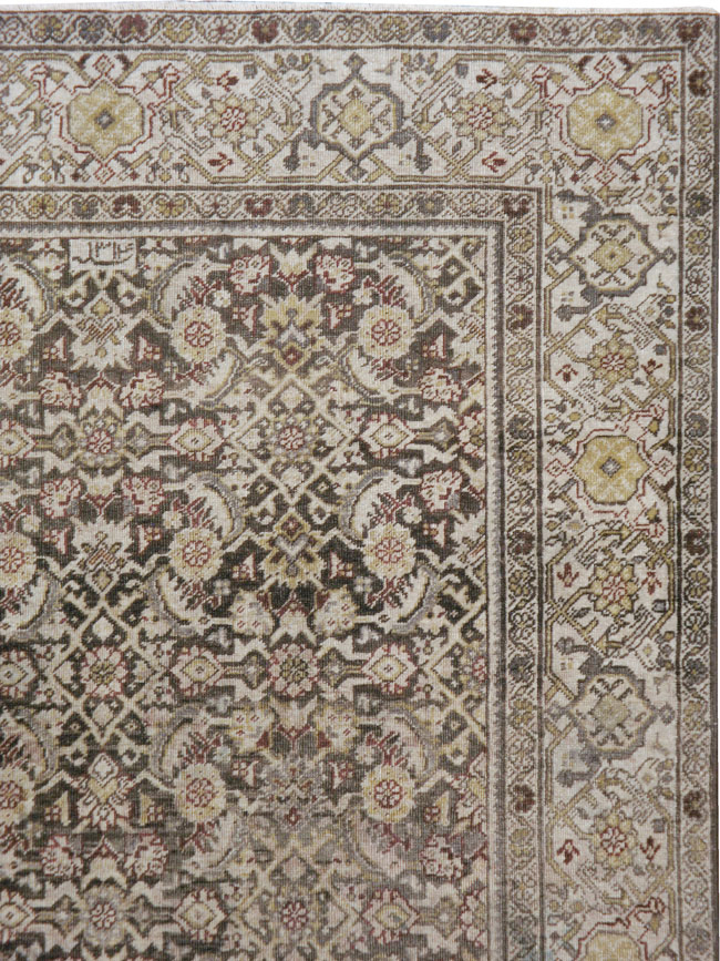 Antique Persian Malayer Gallery Carpet, No.24739 - Staging