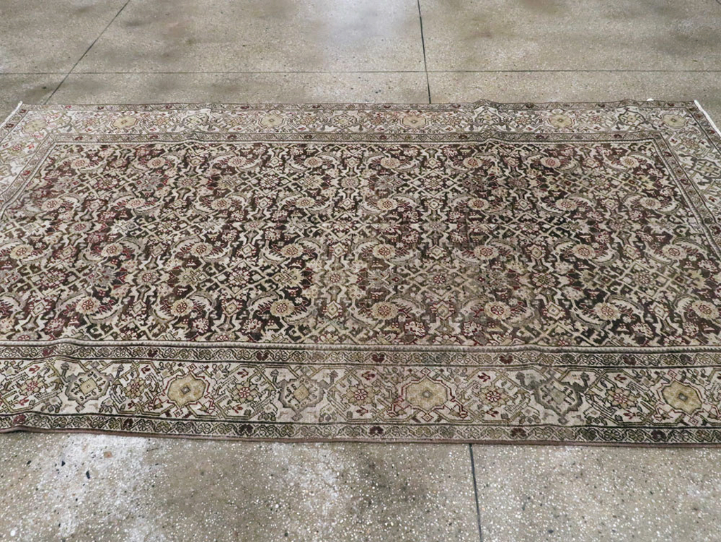 Antique Persian Malayer Gallery Carpet, No.24739 - Staging