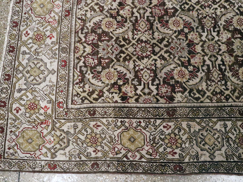 Antique Persian Malayer Gallery Carpet, No.24739 - Staging