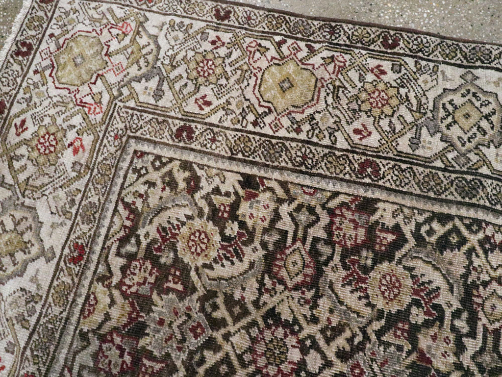 Antique Persian Malayer Gallery Carpet, No.24739 - Staging