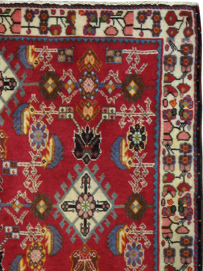 Vintage Persian Shiraz Square Rug (Pair: 1 of 4), No.24741 - Staging