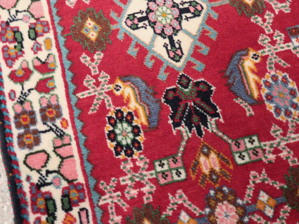 Vintage Persian Shiraz Square Rug (Pair: 2 of 4), No.24742 - Staging