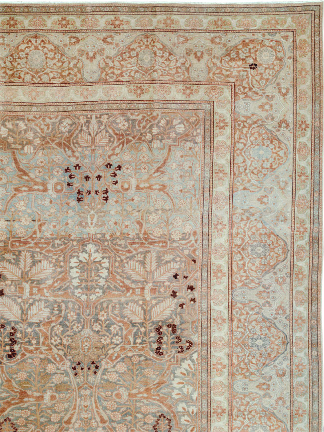 Antique Persian Tabriz Carpet, No.24750 - Staging