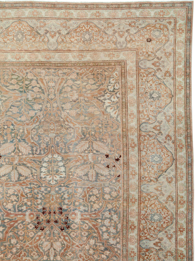 Antique Persian Tabriz Carpet, No.24750 - Staging
