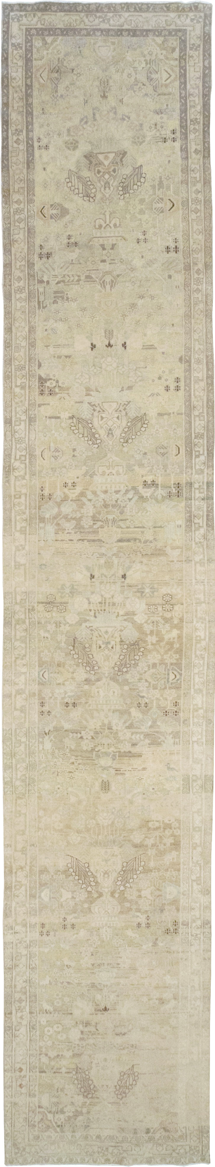 Vintage Persian Malayer Wide Gallery Runner, No.24754 - Staging