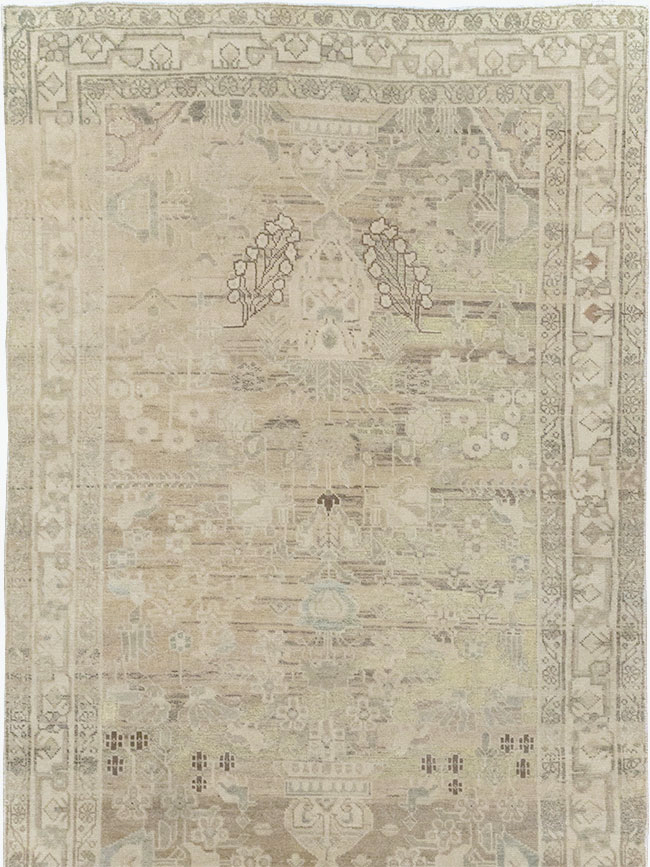 Vintage Persian Malayer Wide Gallery Runner, No.24754 - Staging