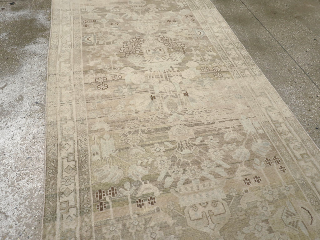 Vintage Persian Malayer Wide Gallery Runner, No.24754 - Staging