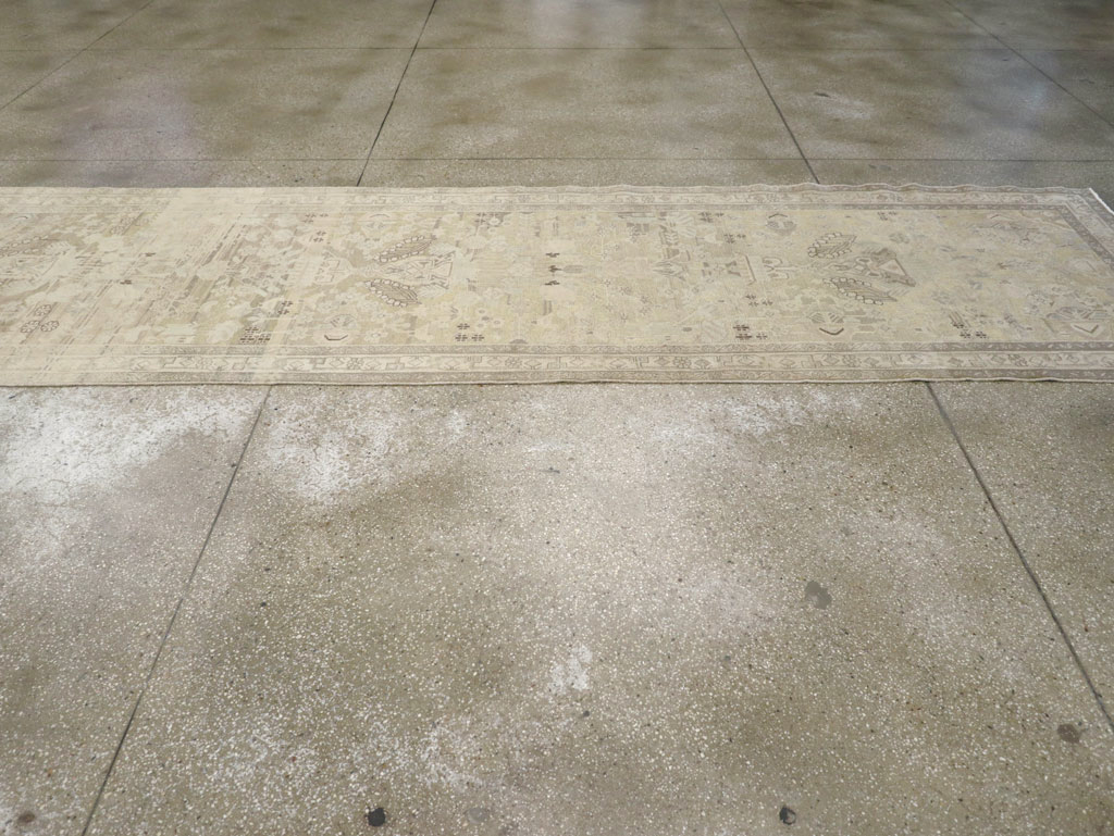 Vintage Persian Malayer Wide Gallery Runner, No.24754 - Staging