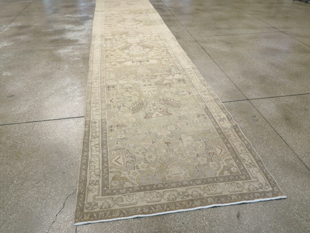 Vintage Persian Malayer Wide Gallery Runner, No.24754 - Staging