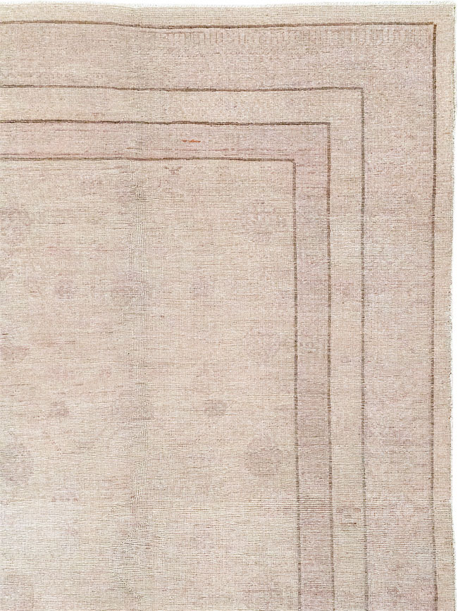 Vintage East Turkestan Khotan Carpet, No.24762 - Staging