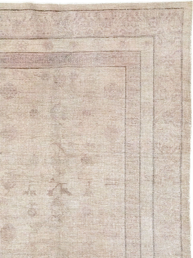 Vintage East Turkestan Khotan Carpet, No.24762 - Staging