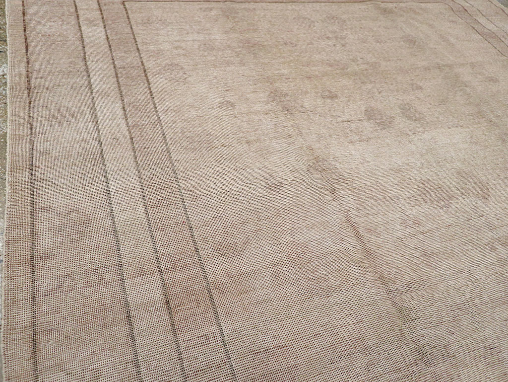 Vintage East Turkestan Khotan Carpet, No.24762 - Staging