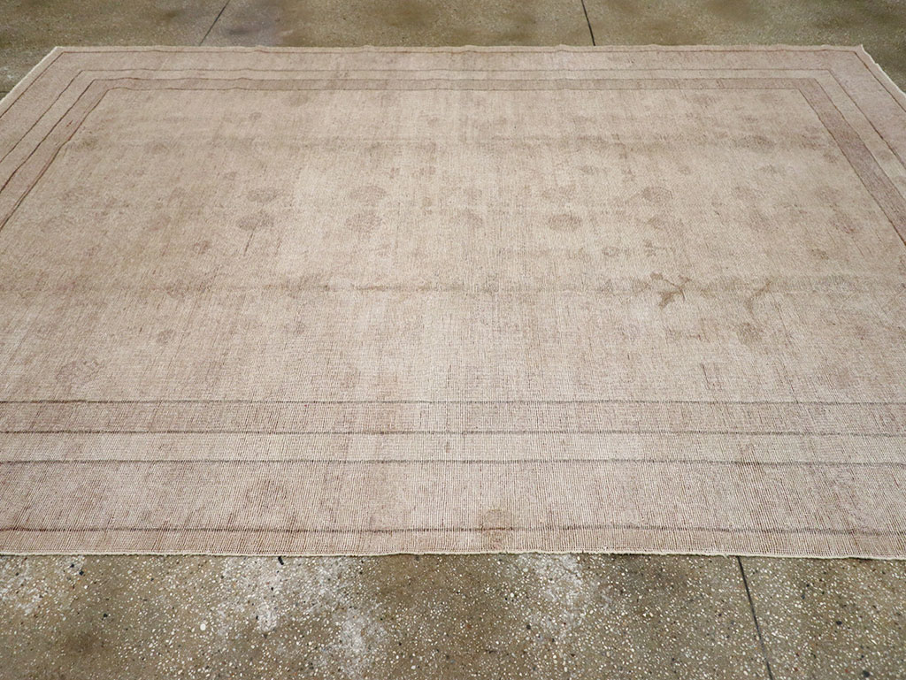 Vintage East Turkestan Khotan Carpet, No.24762 - Staging