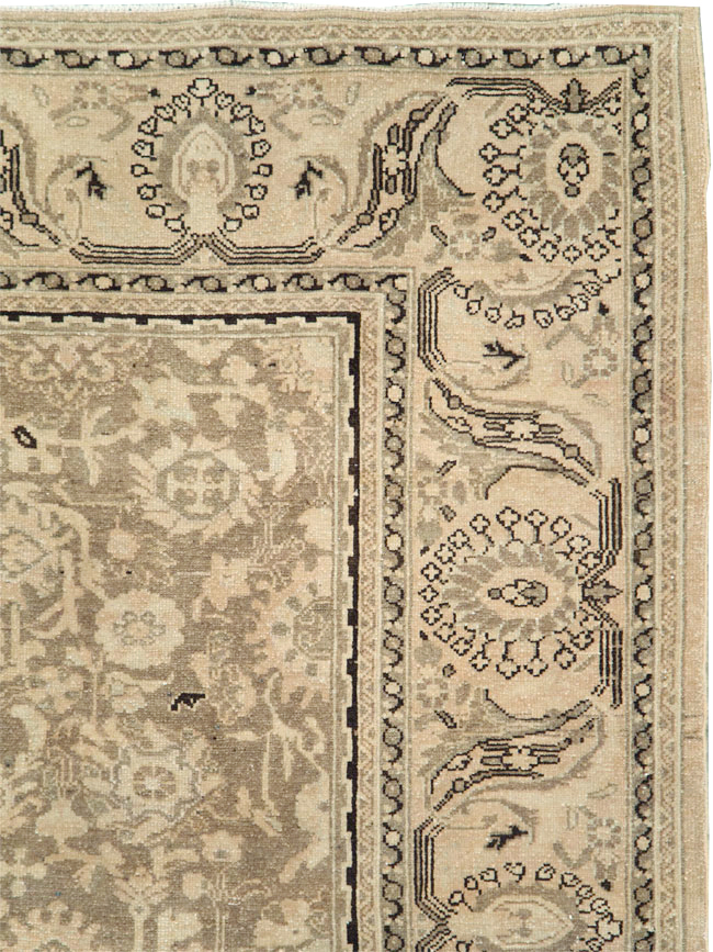 Vintage Persian Malayer Square Accent Carpet, No.24764 - Staging