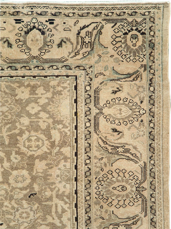 Vintage Persian Malayer Square Accent Carpet, No.24764 - Staging