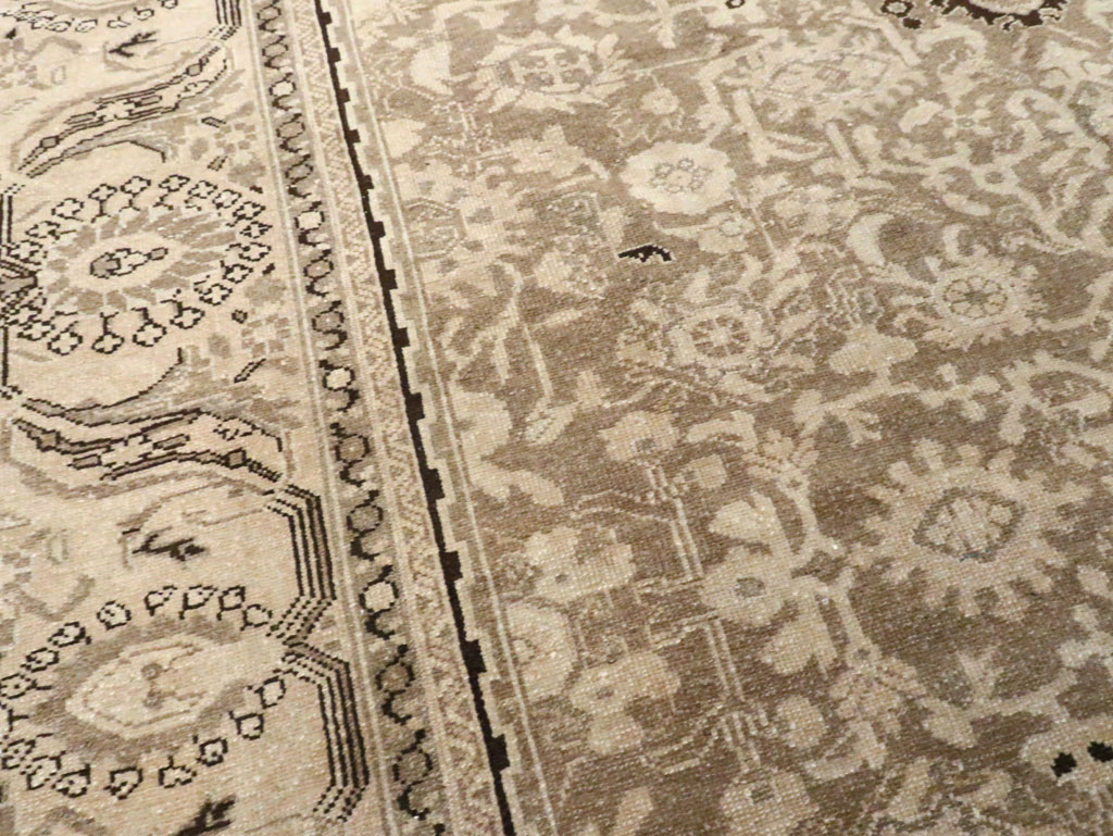 Vintage Persian Malayer Square Accent Carpet, No.24764 - Staging