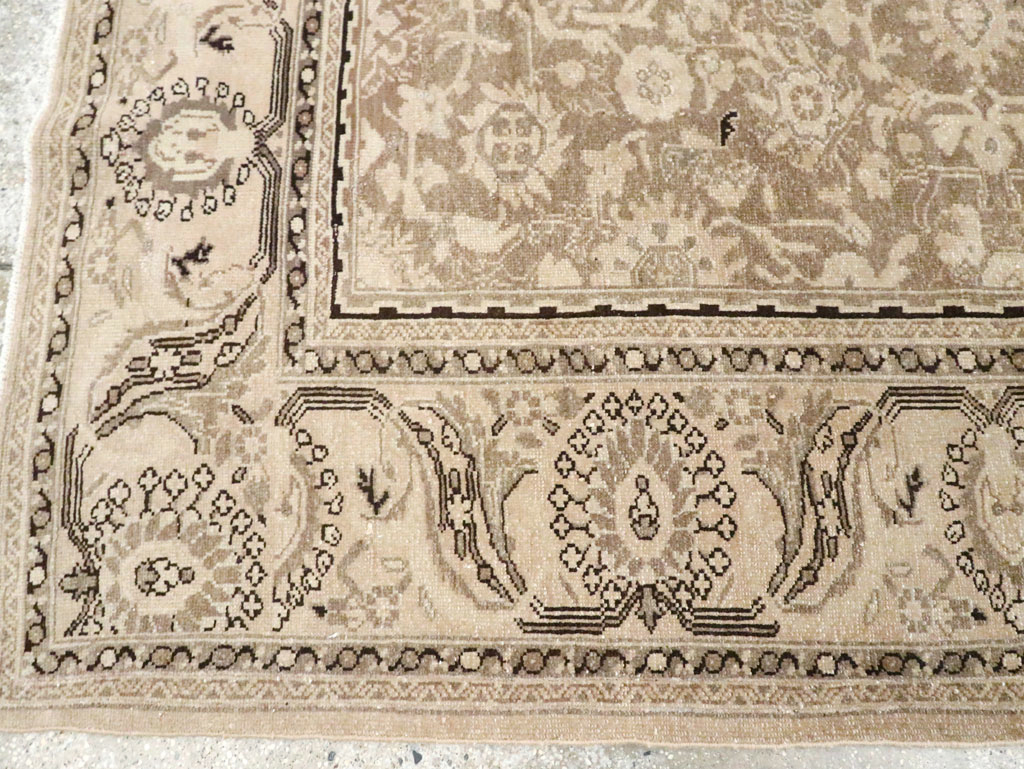 Vintage Persian Malayer Square Accent Carpet, No.24764 - Staging