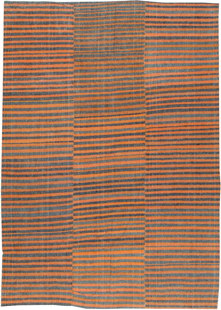 Vintage Turkish Flat-weave Kilim, No.24771 - Staging