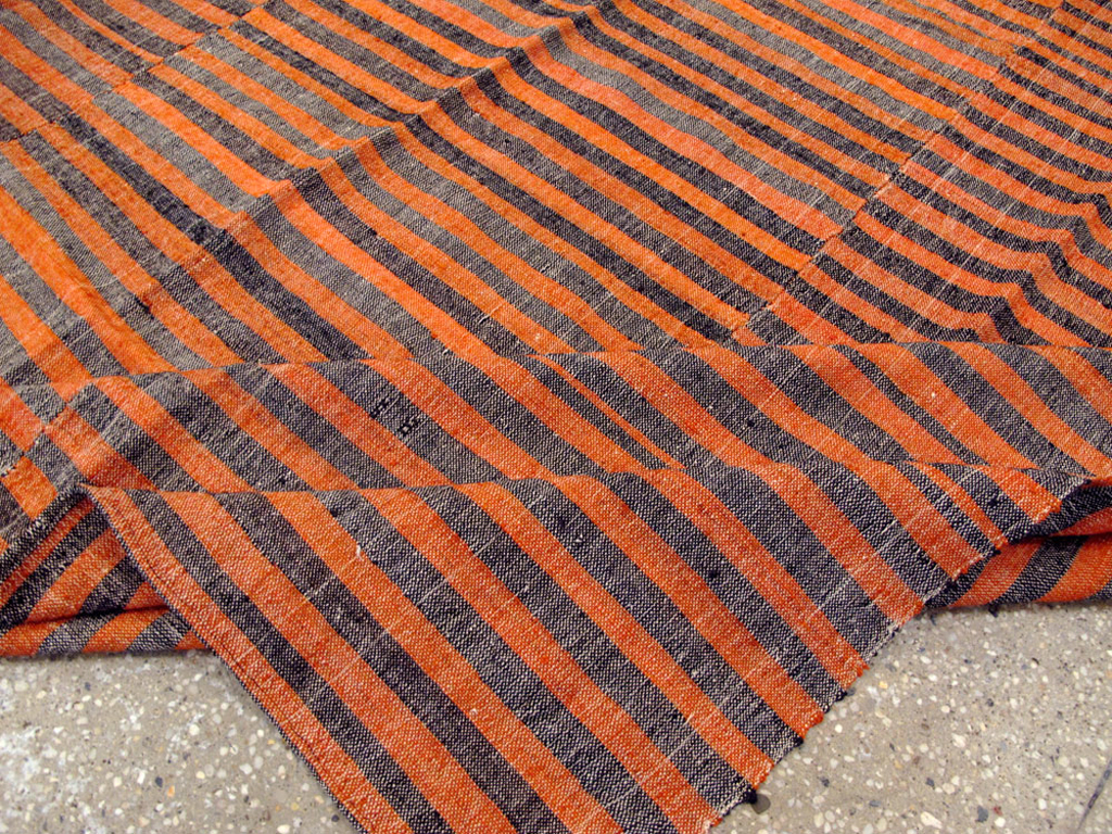 Vintage Turkish Flat-weave Kilim, No.24771 - Staging