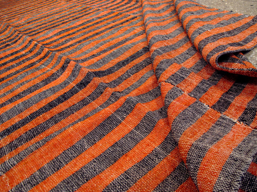 Vintage Turkish Flat-weave Kilim, No.24771 - Staging